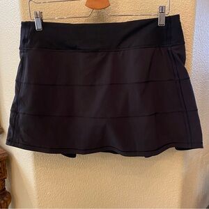 LULULEMON Women Black Tennis Athletic Skort Size 10